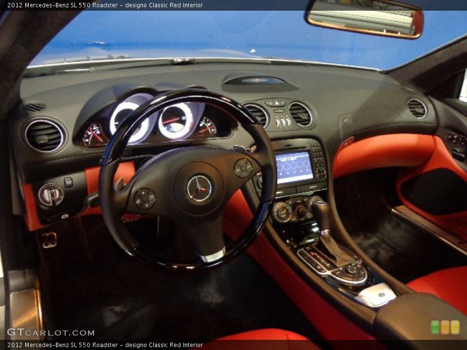 designo Classic Red Interior Dashboard for the 2012 Mercedes-Benz SL 550 Roadster #78830894