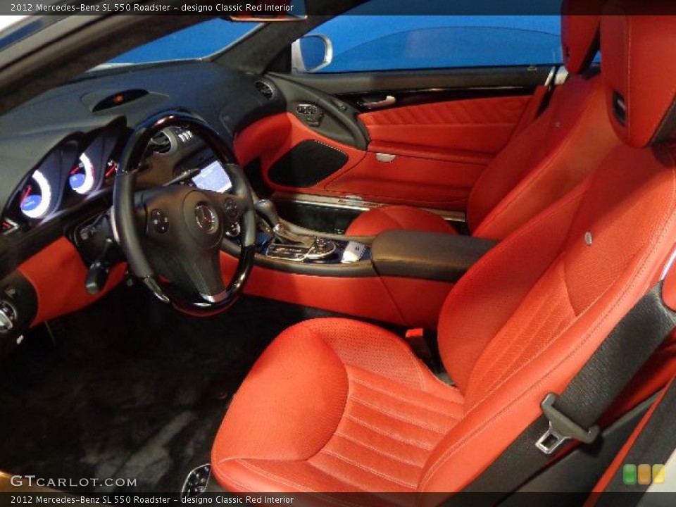 designo Classic Red Interior Photo for the 2012 Mercedes-Benz SL 550 Roadster #78830965