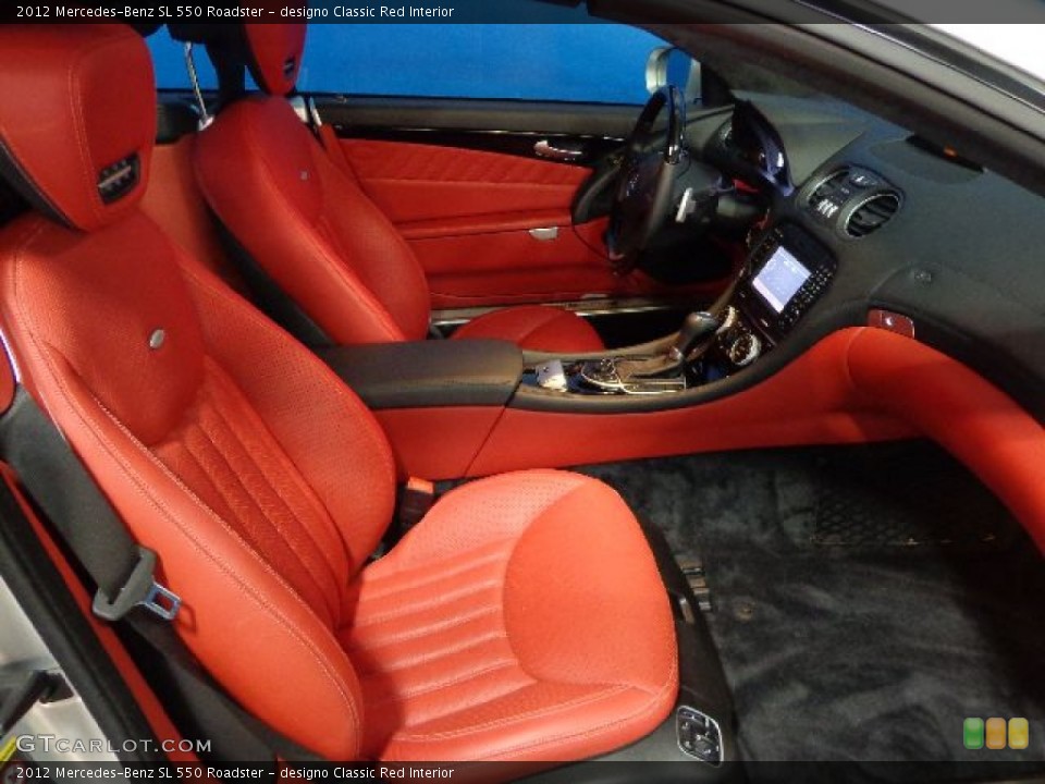 designo Classic Red 2012 Mercedes-Benz SL Interiors