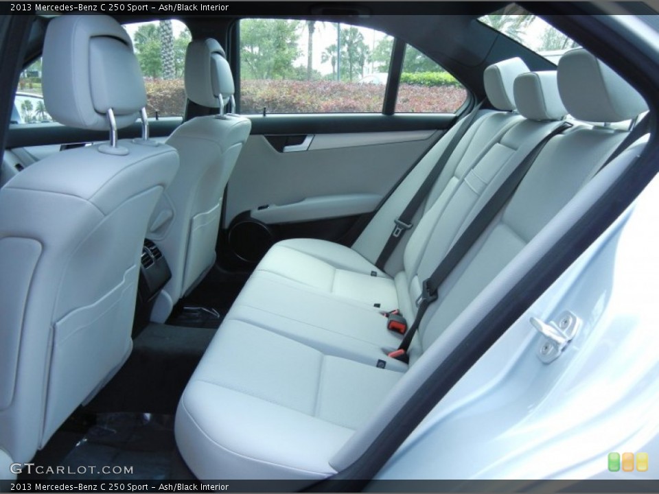 Ash/Black Interior Rear Seat for the 2013 Mercedes-Benz C 250 Sport #78831677