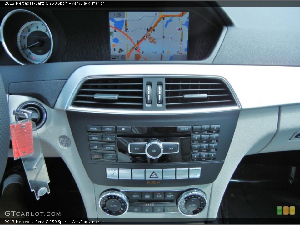 Ash/Black Interior Controls for the 2013 Mercedes-Benz C 250 Sport #78831728