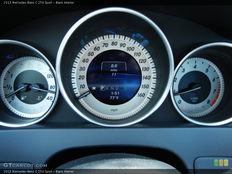 Black Interior Gauges for the 2013 Mercedes-Benz C 250 Sport #78831914