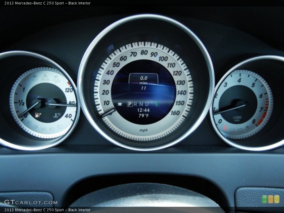 Black Interior Gauges for the 2013 Mercedes-Benz C 250 Sport #78832766