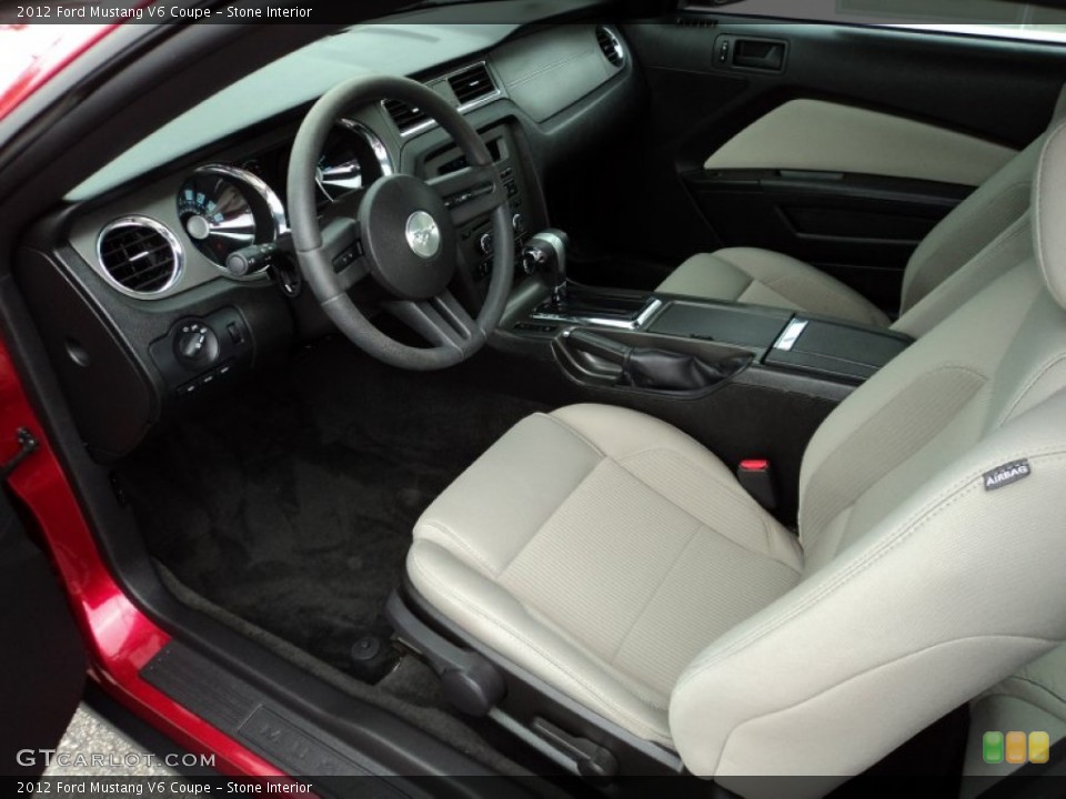 Stone Interior Prime Interior for the 2012 Ford Mustang V6 Coupe #78834646