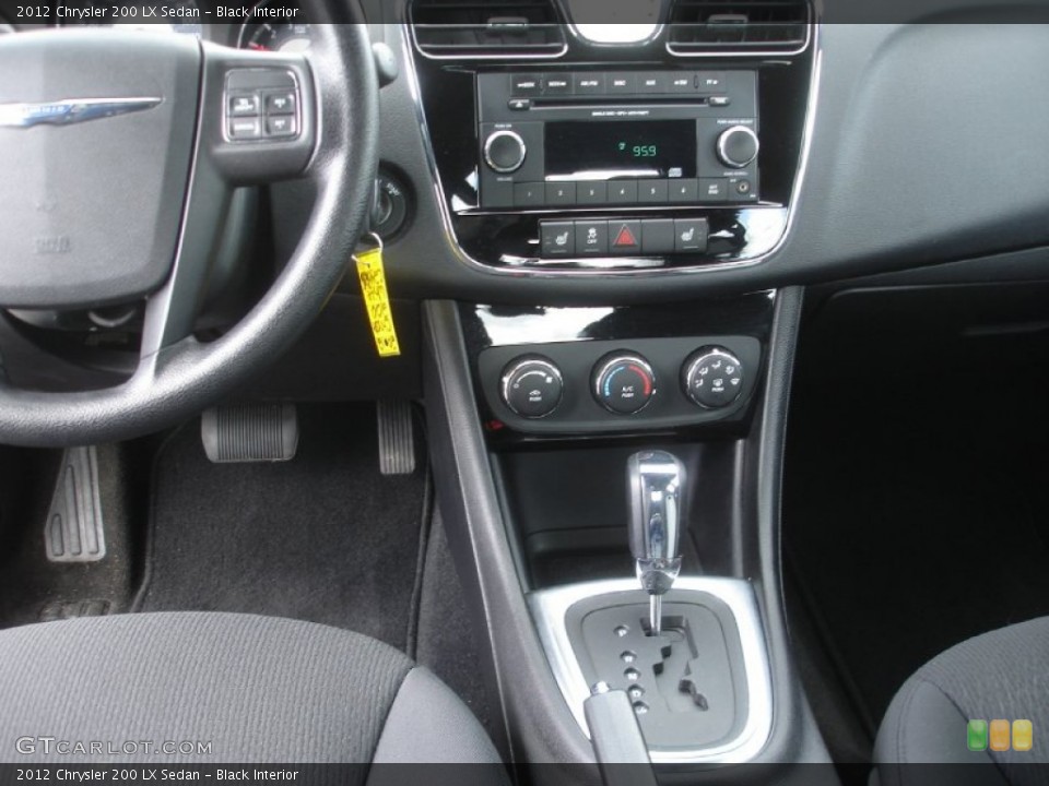 Black Interior Controls for the 2012 Chrysler 200 LX Sedan #78835670