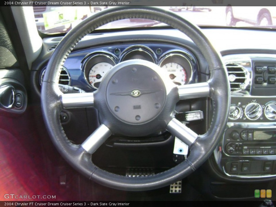 Dark Slate Gray Interior Steering Wheel for the 2004 Chrysler PT Cruiser Dream Cruiser Series 3 #78836561