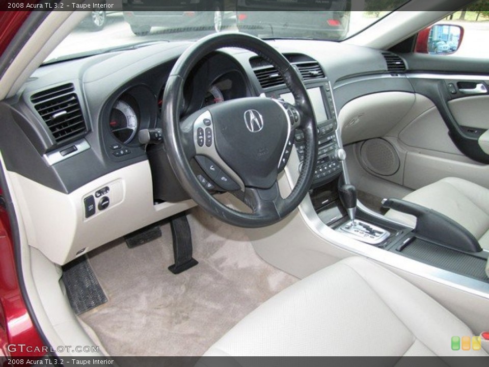 Taupe Interior Prime Interior for the 2008 Acura TL 3.2 #78837138