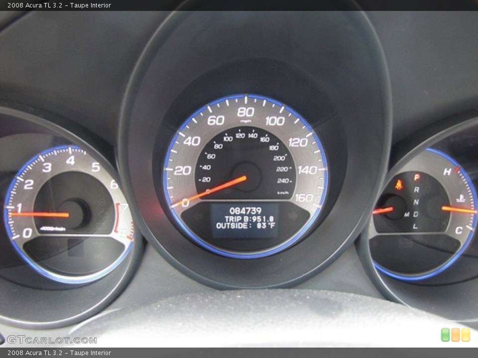 Taupe Interior Gauges for the 2008 Acura TL 3.2 #78837207