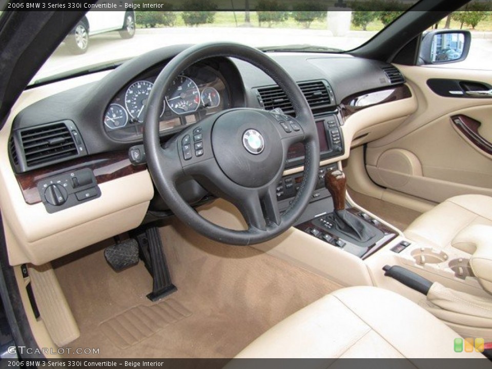 Beige 2006 BMW 3 Series Interiors