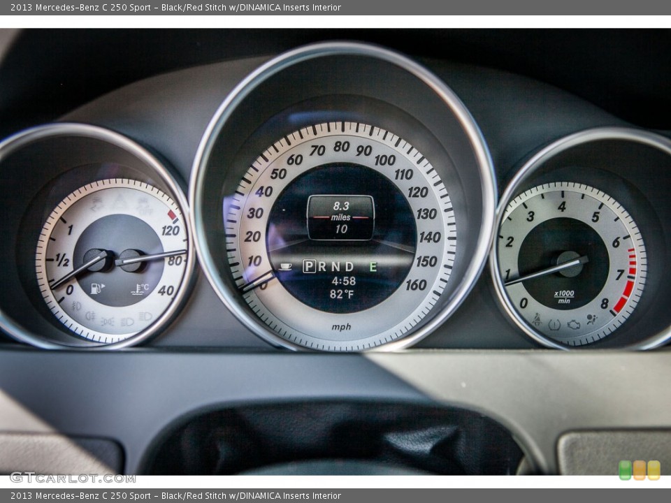 Black/Red Stitch w/DINAMICA Inserts Interior Gauges for the 2013 Mercedes-Benz C 250 Sport #78839268