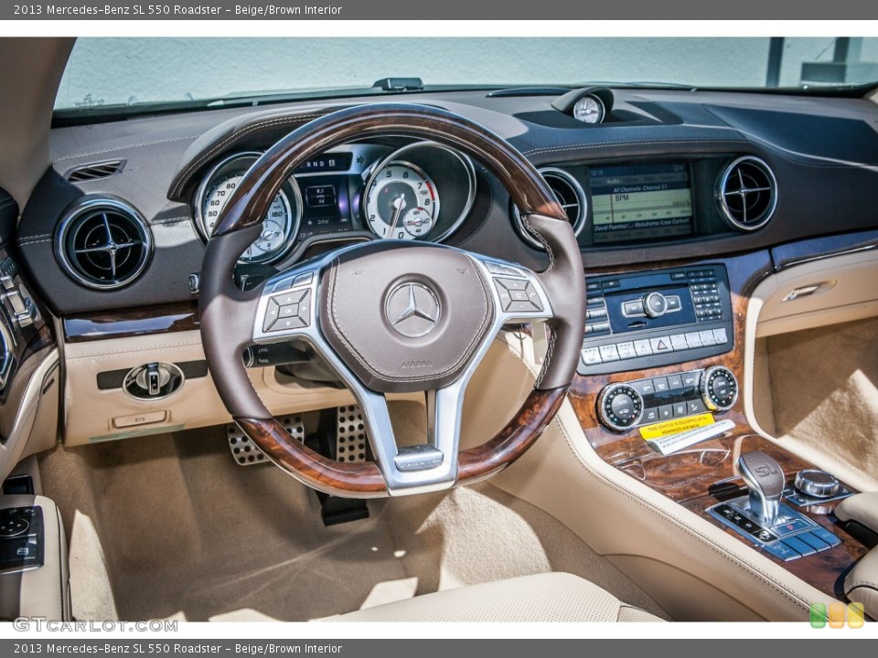 Beige/Brown Interior Dashboard for the 2013 Mercedes-Benz SL 550 Roadster #78840002