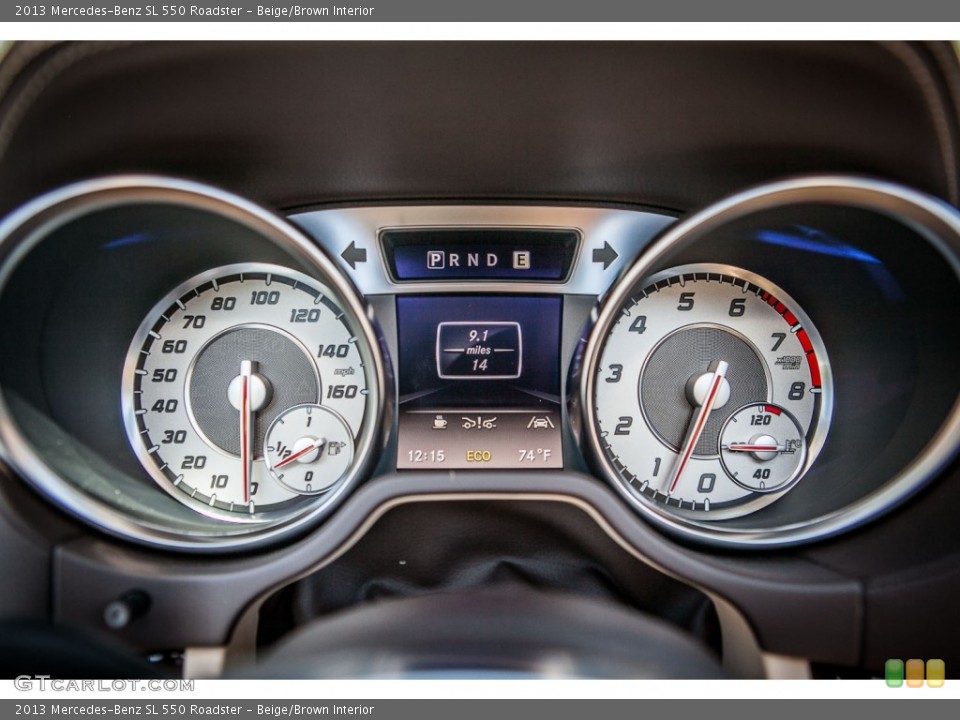 Beige/Brown Interior Gauges for the 2013 Mercedes-Benz SL 550 Roadster #78840019