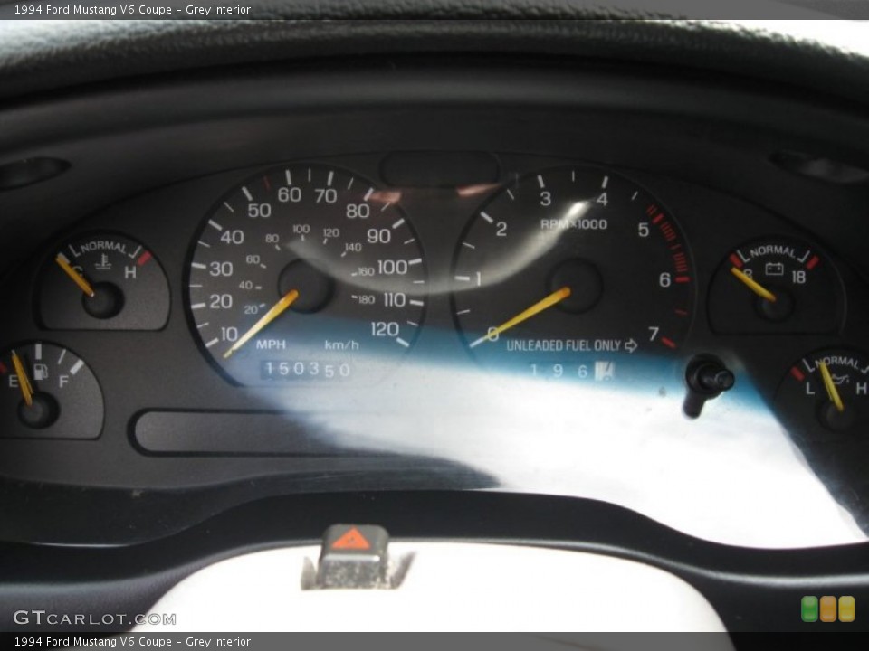 Grey Interior Gauges for the 1994 Ford Mustang V6 Coupe #78840890