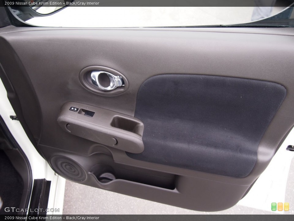 Black/Gray Interior Door Panel for the 2009 Nissan Cube Krom Edition #78842594