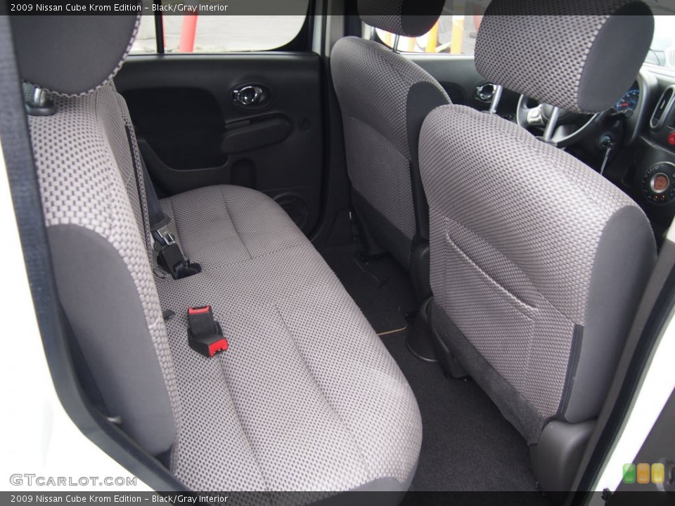 Black/Gray Interior Rear Seat for the 2009 Nissan Cube Krom Edition #78842662