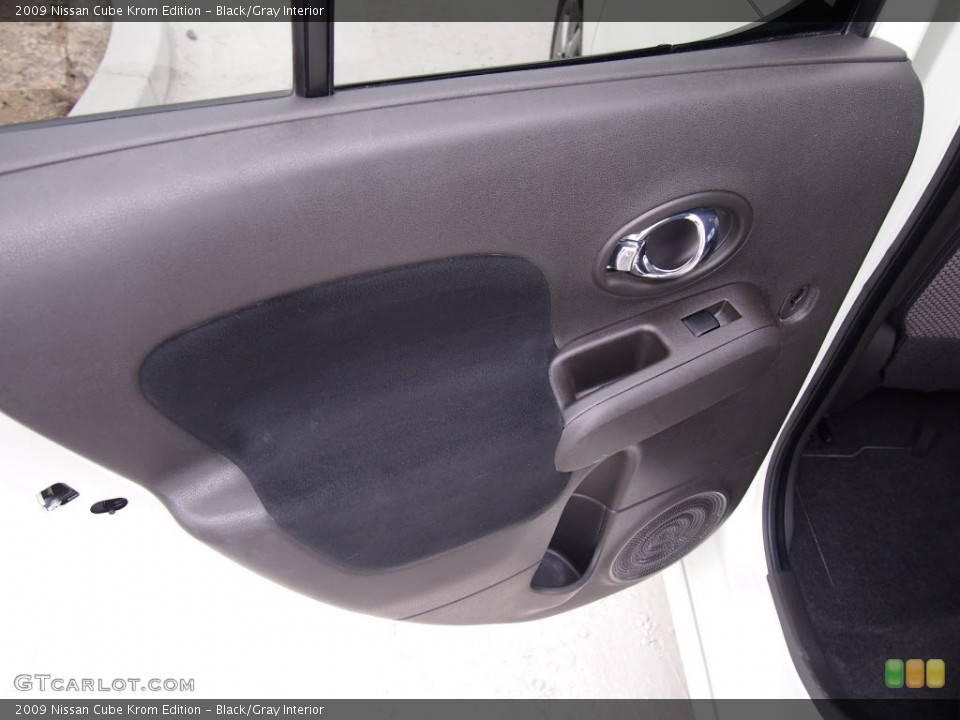 Black/Gray Interior Door Panel for the 2009 Nissan Cube Krom Edition #78842768