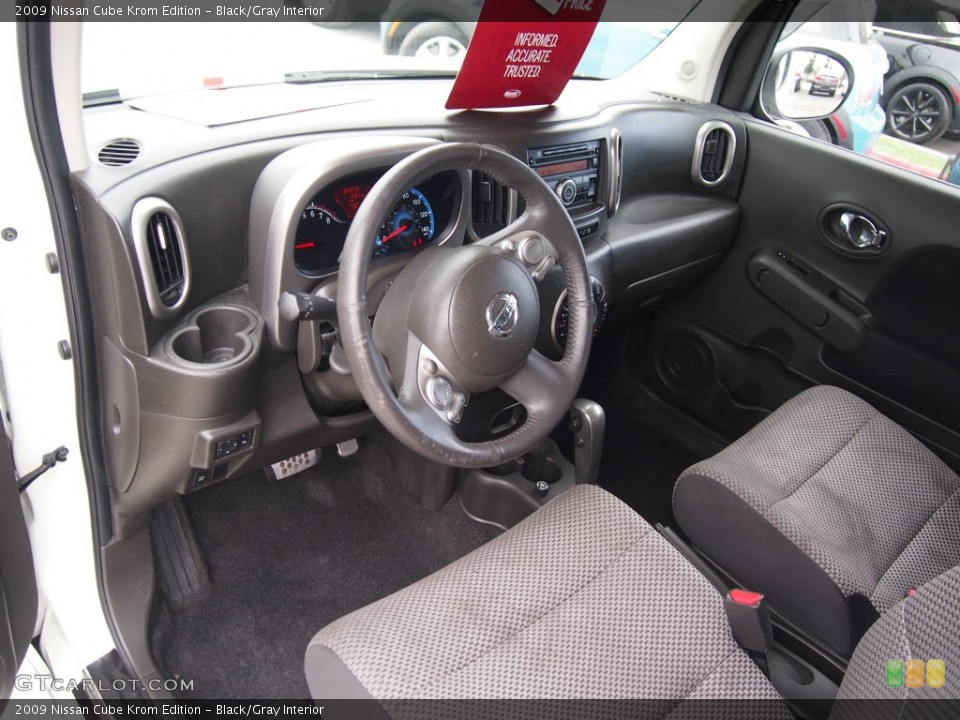 Black/Gray Interior Prime Interior for the 2009 Nissan Cube Krom Edition #78842801