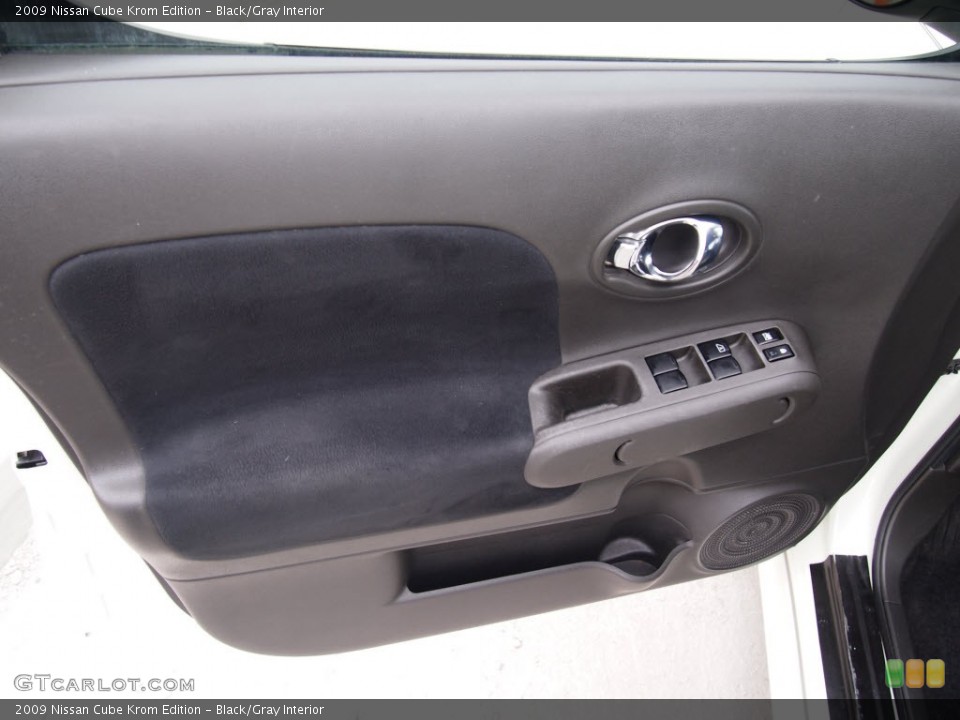 Black/Gray Interior Door Panel for the 2009 Nissan Cube Krom Edition #78842816