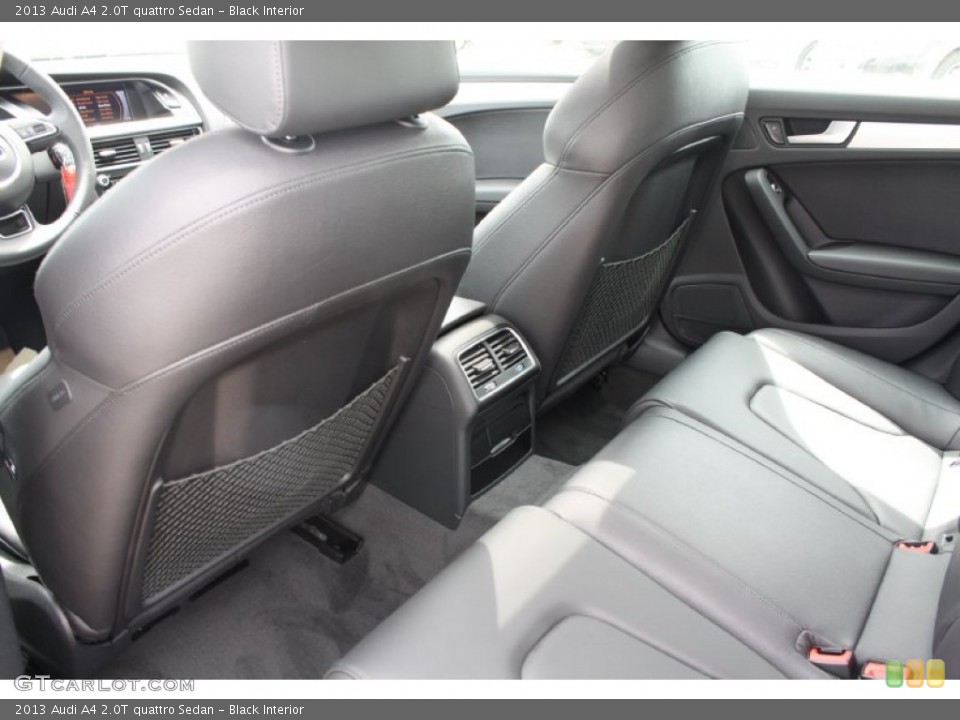 Black Interior Rear Seat for the 2013 Audi A4 2.0T quattro Sedan #78842861