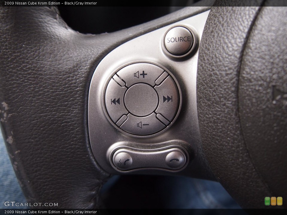 Black/Gray Interior Controls for the 2009 Nissan Cube Krom Edition #78842903