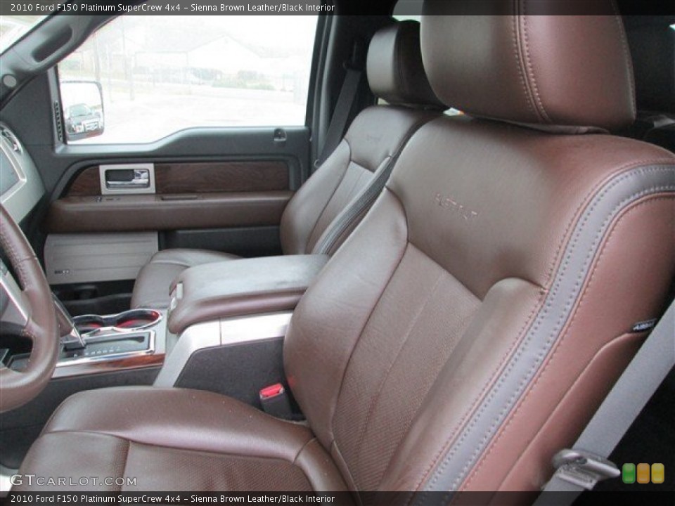 Sienna Brown Leather/Black Interior Photo for the 2010 Ford F150 Platinum SuperCrew 4x4 #78844201