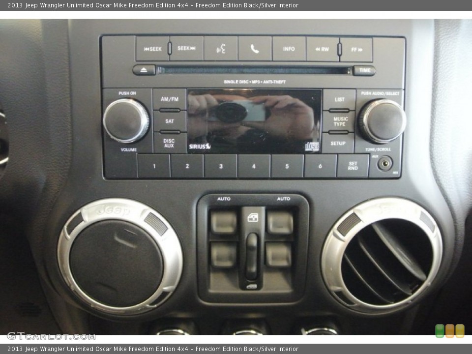 Freedom Edition Black/Silver Interior Controls for the 2013 Jeep Wrangler Unlimited Oscar Mike Freedom Edition 4x4 #78844907