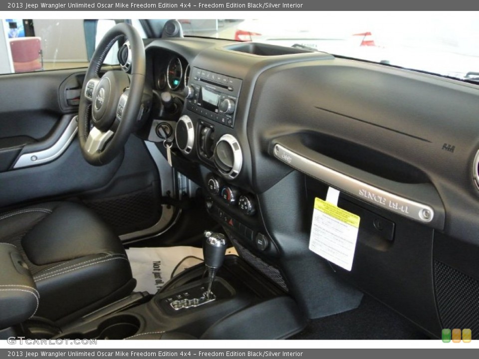 Freedom Edition Black/Silver Interior Dashboard for the 2013 Jeep Wrangler Unlimited Oscar Mike Freedom Edition 4x4 #78844955