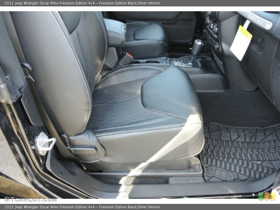 Freedom Edition Black/Silver Interior Front Seat for the 2013 Jeep Wrangler Oscar Mike Freedom Edition 4x4 #78845381