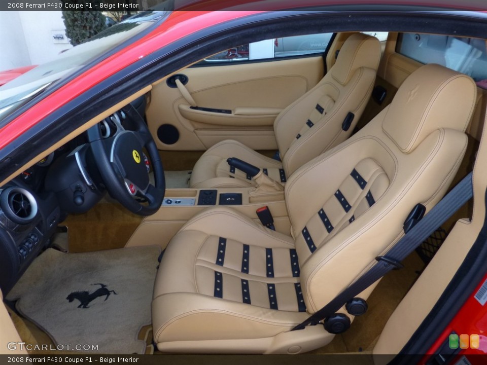 Beige Interior Front Seat for the 2008 Ferrari F430 Coupe F1 #78850845