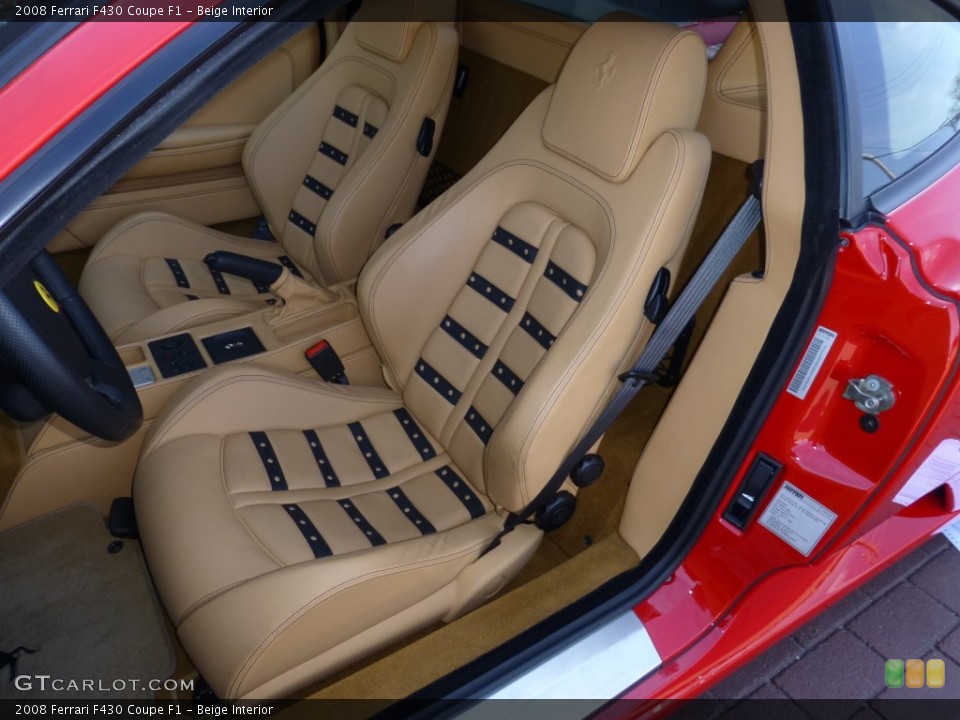 Beige Interior Front Seat for the 2008 Ferrari F430 Coupe F1 #78850854
