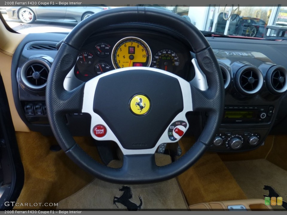 Beige Interior Steering Wheel for the 2008 Ferrari F430 Coupe F1 #78850862