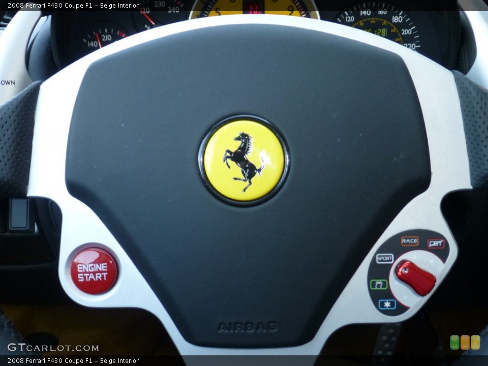Beige Interior Controls for the 2008 Ferrari F430 Coupe F1 #78850877