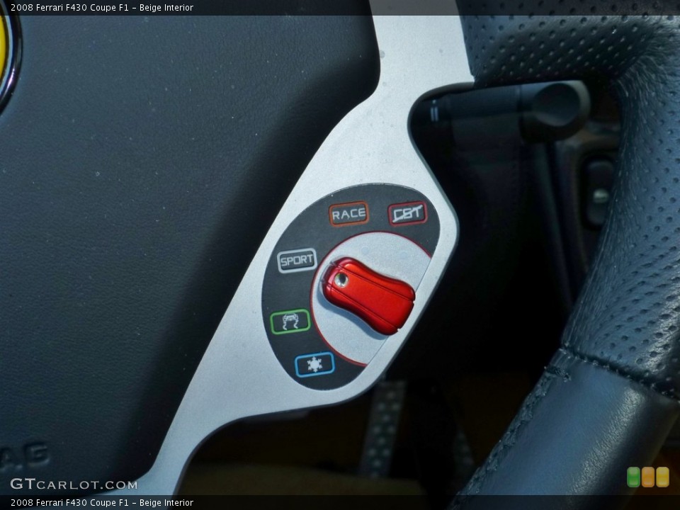 Beige Interior Controls for the 2008 Ferrari F430 Coupe F1 #78850886