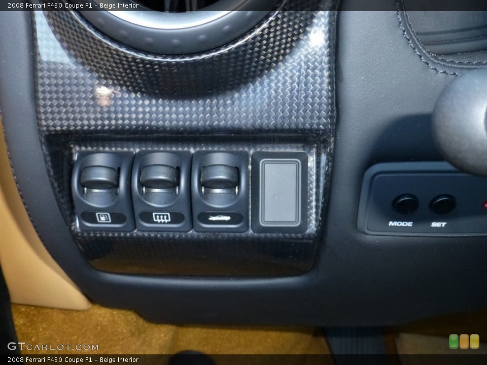 Beige Interior Controls for the 2008 Ferrari F430 Coupe F1 #78850907