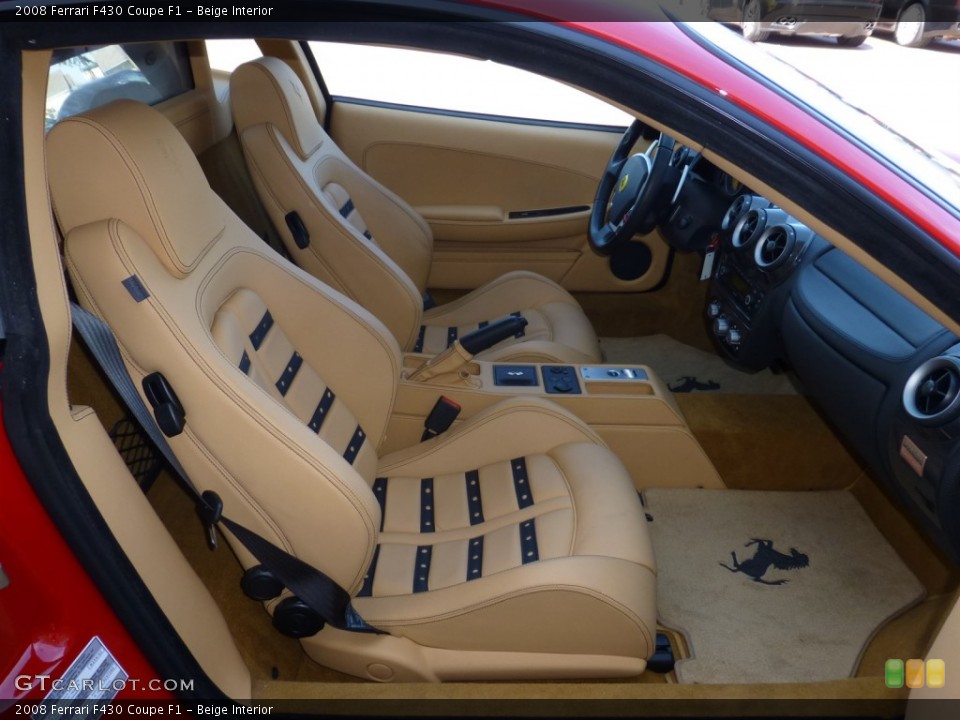 Beige Interior Front Seat for the 2008 Ferrari F430 Coupe F1 #78850916