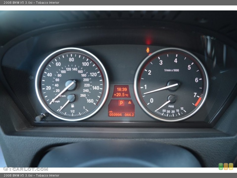 Tobacco Interior Gauges for the 2008 BMW X5 3.0si #78853261