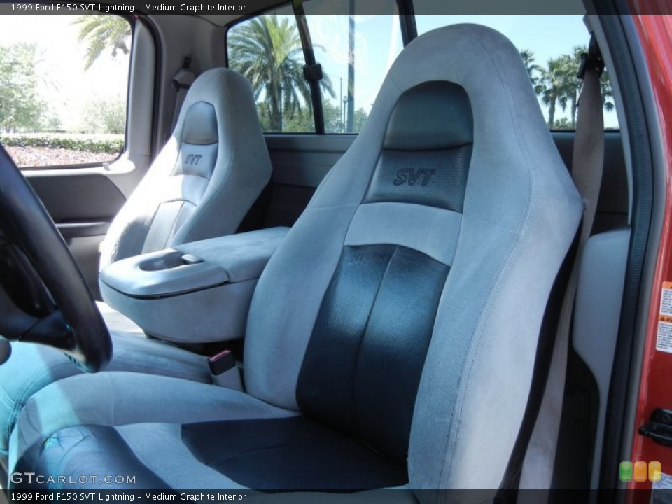 Medium Graphite Interior Front Seat for the 1999 Ford F150 SVT Lightning #78853552