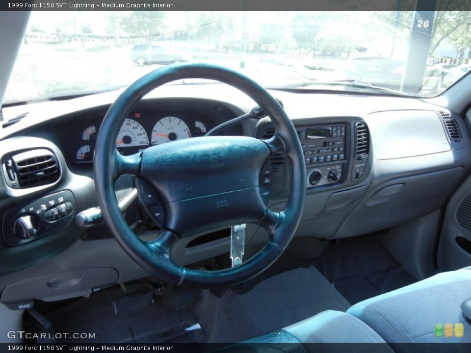 Medium Graphite Interior Dashboard for the 1999 Ford F150 SVT Lightning #78853619