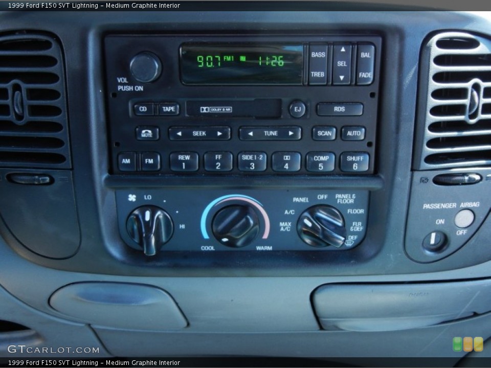 Medium Graphite Interior Controls for the 1999 Ford F150 SVT Lightning #78853651