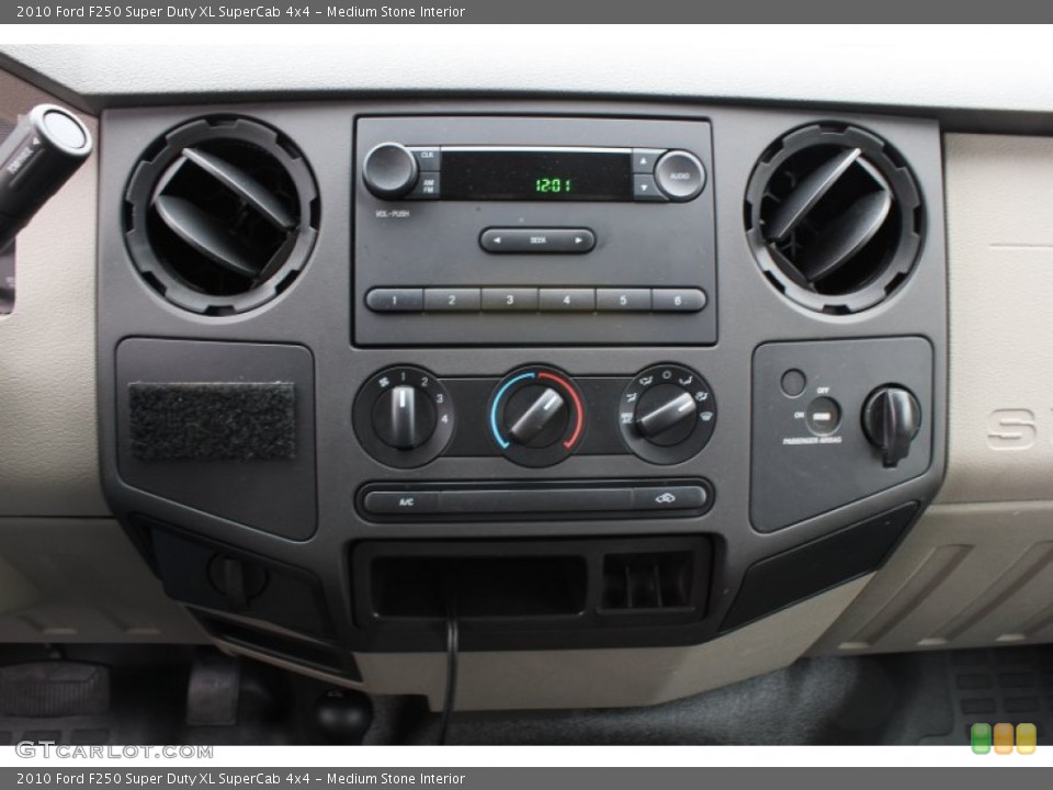 Medium Stone Interior Controls for the 2010 Ford F250 Super Duty XL SuperCab 4x4 #78855485