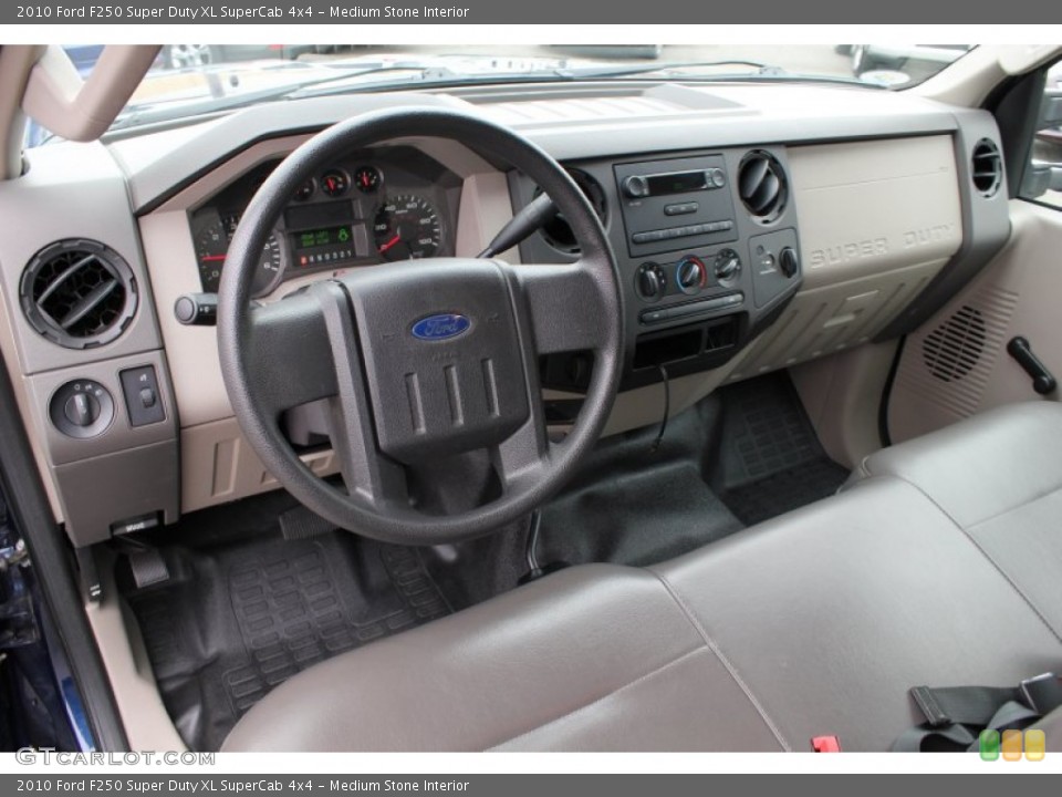 Medium Stone Interior Prime Interior for the 2010 Ford F250 Super Duty XL SuperCab 4x4 #78855541