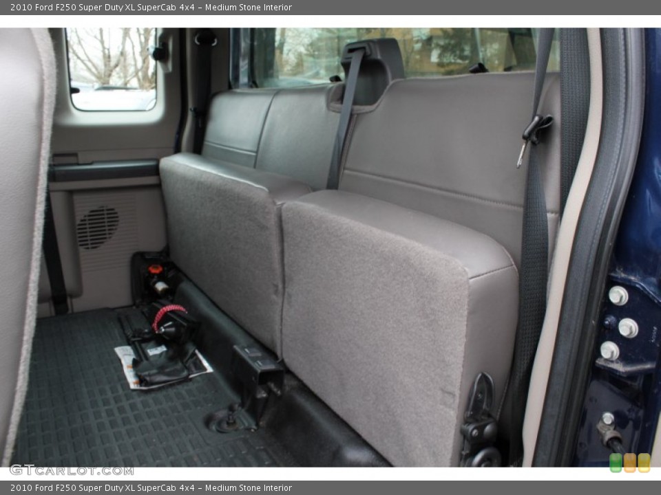 Medium Stone Interior Rear Seat for the 2010 Ford F250 Super Duty XL SuperCab 4x4 #78855556