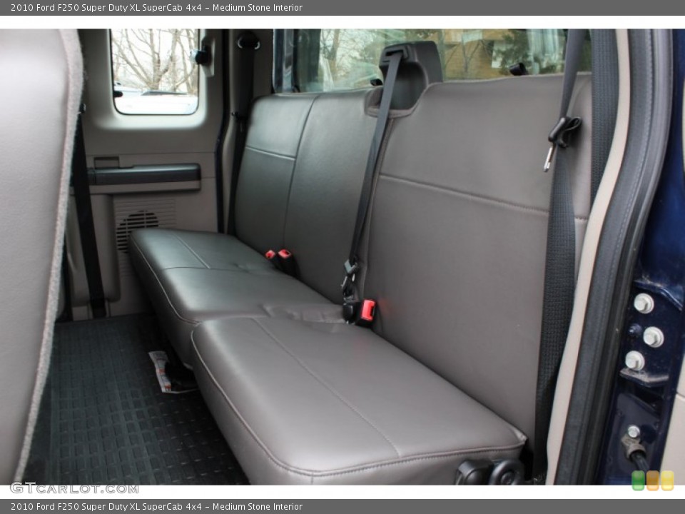 Medium Stone Interior Rear Seat for the 2010 Ford F250 Super Duty XL SuperCab 4x4 #78855574