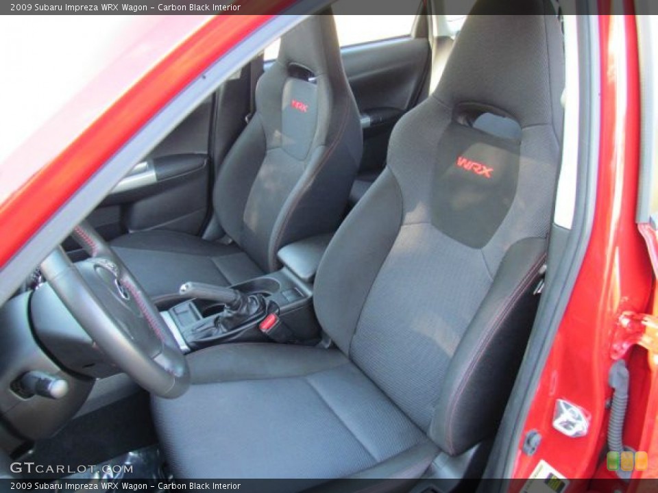 Carbon Black Interior Front Seat for the 2009 Subaru Impreza WRX Wagon #78855577