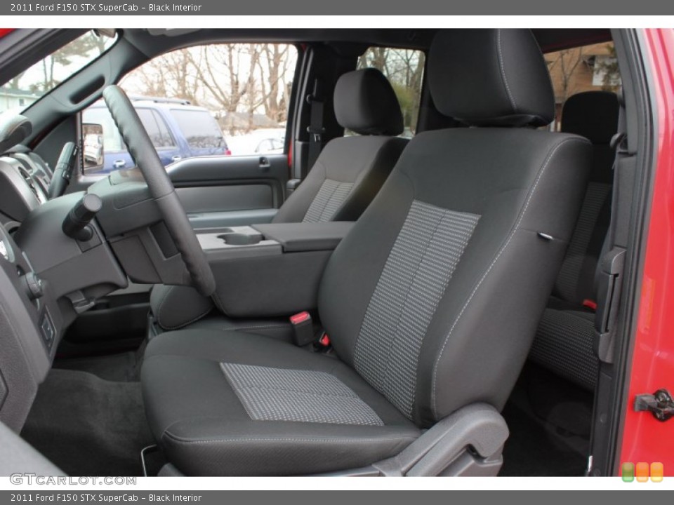 Black Interior Front Seat for the 2011 Ford F150 STX SuperCab #78856591