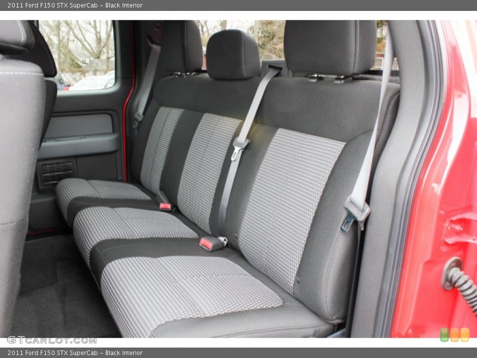 Black Interior Rear Seat for the 2011 Ford F150 STX SuperCab #78856684