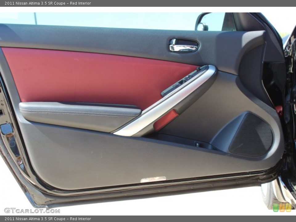 Red Interior Door Panel for the 2011 Nissan Altima 3.5 SR Coupe #78858528