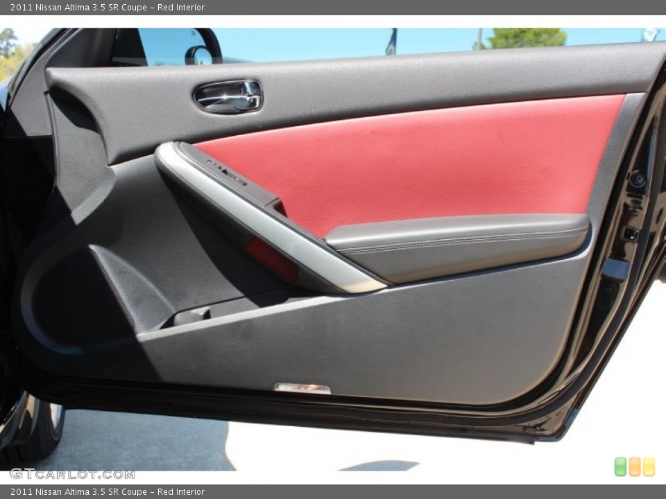 Red Interior Door Panel for the 2011 Nissan Altima 3.5 SR Coupe #78858568