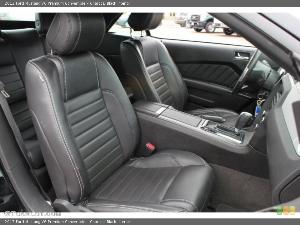 Charcoal Black Interior Photo for the 2013 Ford Mustang V6 Premium Convertible #78859143