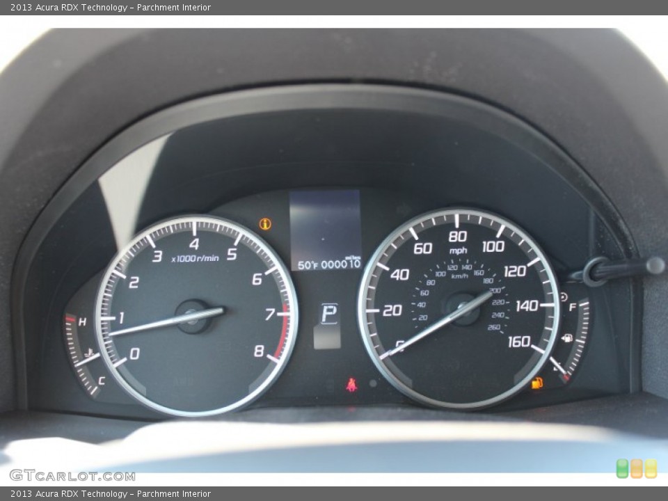 Parchment Interior Gauges for the 2013 Acura RDX Technology #78860002